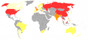 Privacy International 2007 privacy ranking map